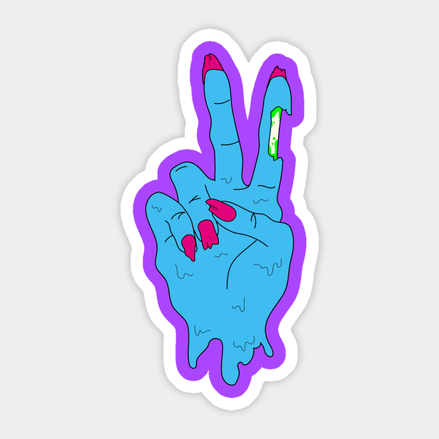 Rest In Peace-Sign Acid Sticker by myacideyes